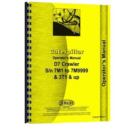 Fits Caterpillar D7 Crawler (3T, 7M1) Operator